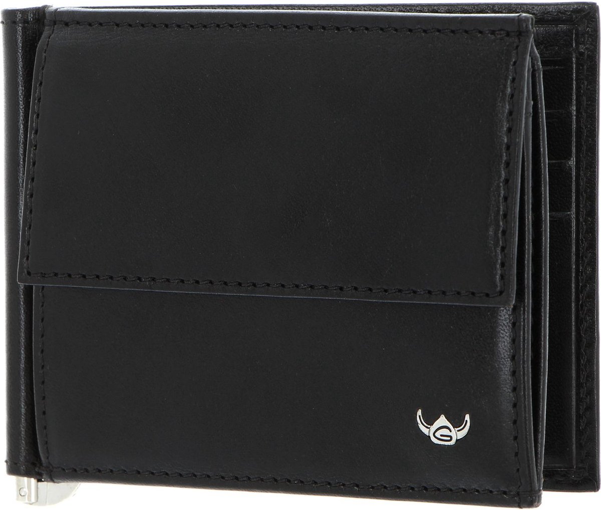 Golden Head Leren portemonnee geldclip Colorado RFID Protect Clip-Scheintasche 1921 Schwarz zwart