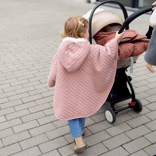 BEMINI Poncho de voyage - 9-36m - Pady quilted + teddy - Vintage