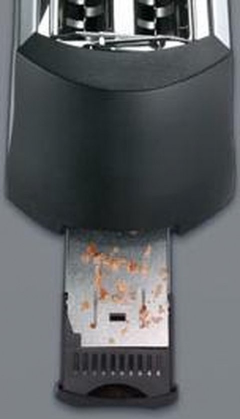Cloer 3579 King-size broodrooster voor 4 XXL schijven, Toast-Check-Funktie, 1500 W, Roestvrijstalen behuizing met zwart kunststof