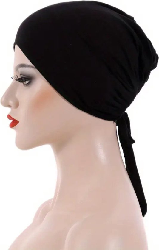 Hijab Islamischer Muslimischer Gerüschter Elastischer Jersey-Unterkopftuch Turba
