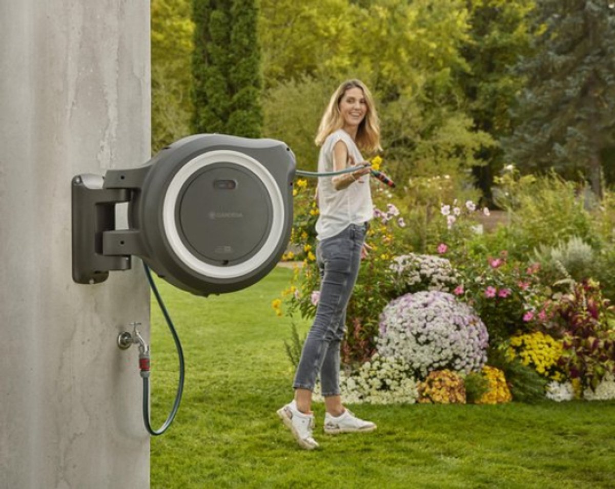 Gardena PowerRoll XL Dévidoir sur batterie Solo - 40 m