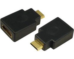 LogiLink AH0009 cable gender changer HDMI C HDMI A Noir