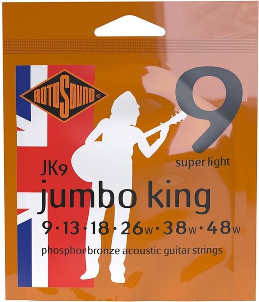 Rotosound JK9 Jumbo King 009 snaren set akoestisch