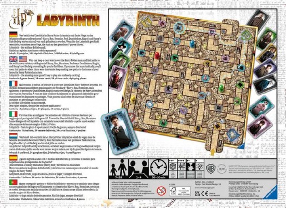Ravensburger Harry Potter Labyrinth- Bordspel — afbeelding 2