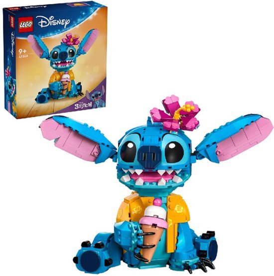 LEGO ǀ Disney Stitch, Jouet de Construction pour Enfants, Set avec Cornet de Glace, Figurine à Construire, Idée Cadeau pour Les Filles et Garçons Dès 9 Ans Fans du Célèbre Film Lilo et Stitch 43249