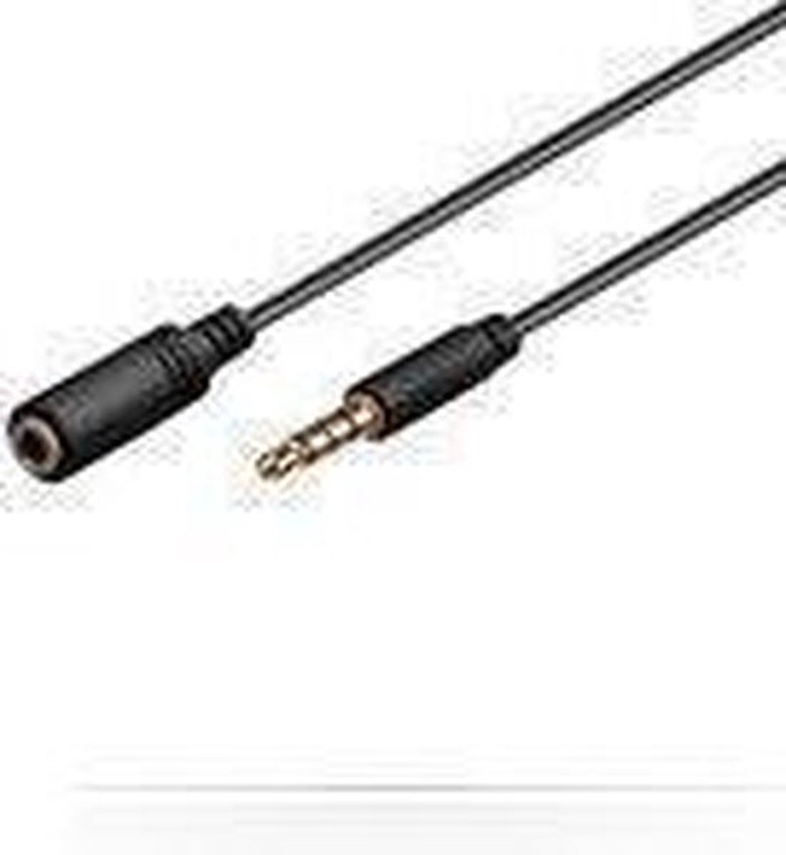 Microconnect 3.5mm - 3.5mm, 1.0m audio kabel 1 m Zwart