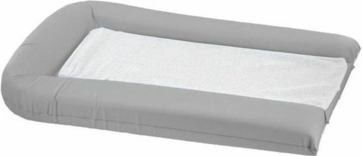 Goedkoopste DOMIVA Aankleedkussen pvc parelgrijs 2 sponzen