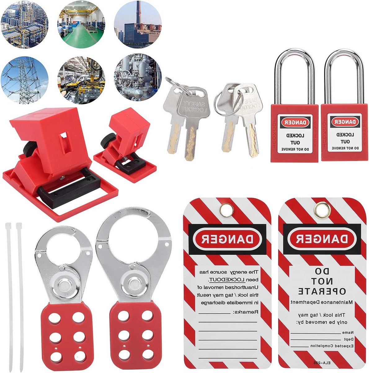 Draagbare multifunctionele Lockout Sloten - Elektrisch Lockout-Tagout Kit - Lockout-Tagout Stations