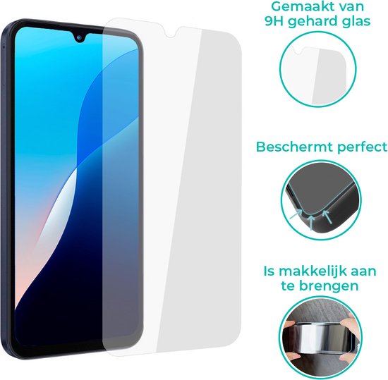 Protection d'écran ShieldCase adaptée pour Samsung Galaxy S24 Plus - Protection d'écran Full Cover - Verre trempé - Protection d'écran en verre trempé Protection d'écran Samsung Galaxy S24 Plus