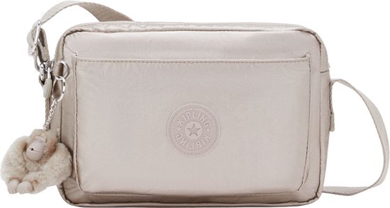 kipling Sac à épaule bandoulière Basic Plus Abanu Crossbody Metallic Glow Beige