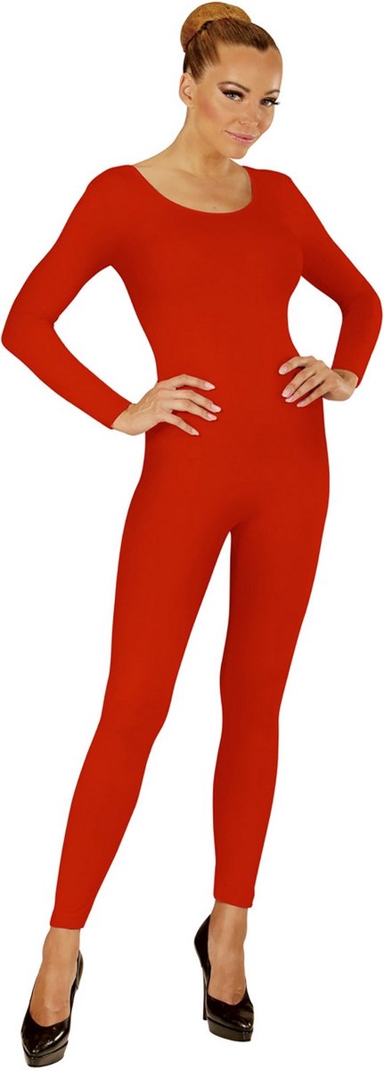 Unicolor Body Volwassen, Lang, Rood - Vrouw