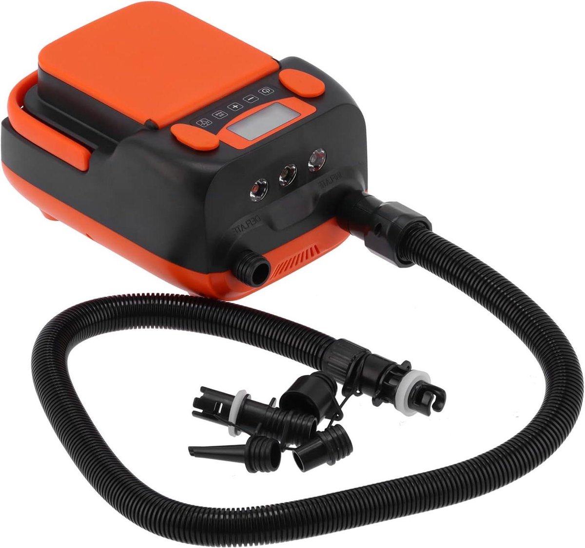 Hogedruk SUP luchtpomp 16 psi - oplaadbaar - met LCD display - voor opblaasbare SUPs, boten, kajaks en tenten