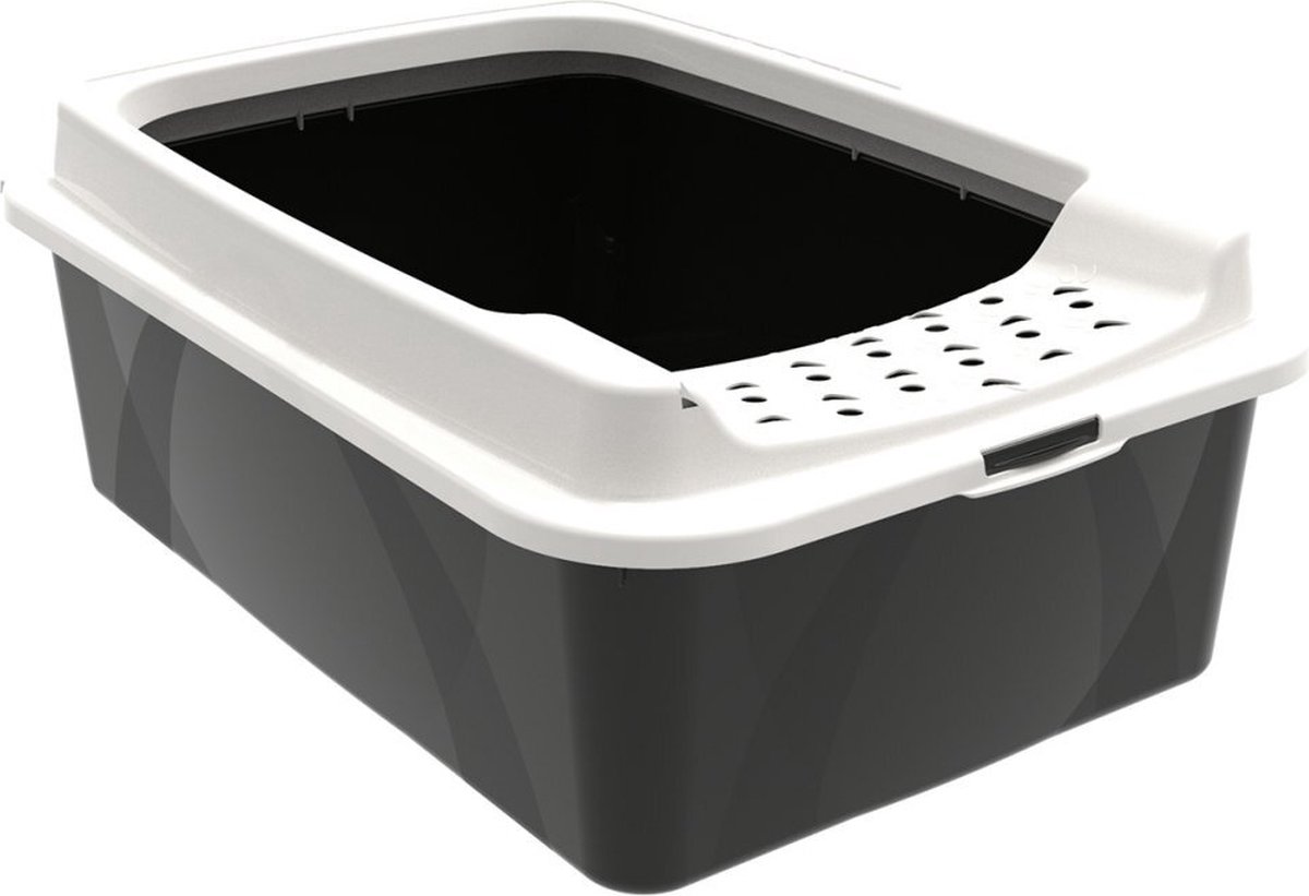 Cat Litter Box Rotho My Pet Bonnie Eco 56 x 17 x 40 cm White/Black