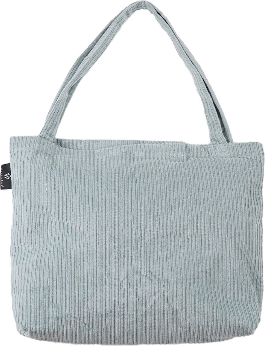 Wallabag - Tote Bag - Luiertas - Shopper - Mom Bag Corduroy Green