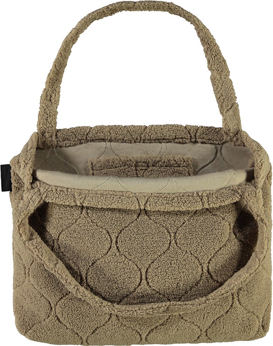 Wallabag - Tote Bag - Luiertas - Shopper - Mom Bag Sharpa Teddy Brown