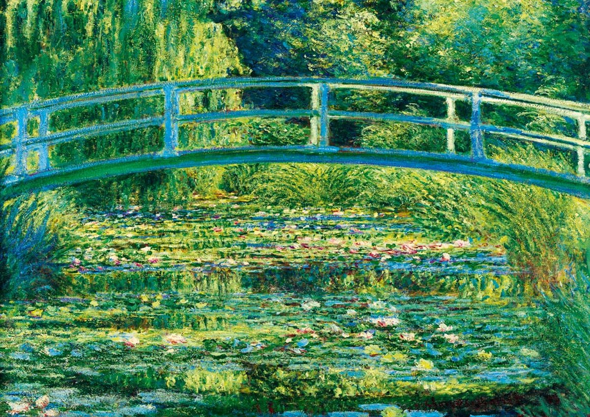 Bluebird Puzzle legpuzzel Claude Monet The Water-Lily Pond 1000 stukjes kunst.