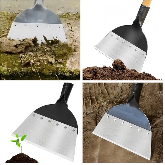 Onkruidschep staal - multifunctioneel tuingereedschap voor tuinreiniging en onkruidverwijdering — afbeelding 2