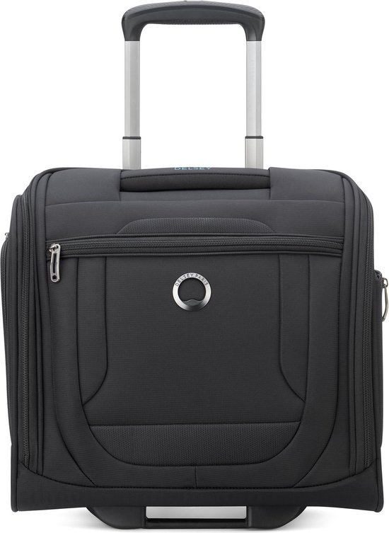 Delsey Helium DLX Handbagagekoffer 37 cm - Zwart