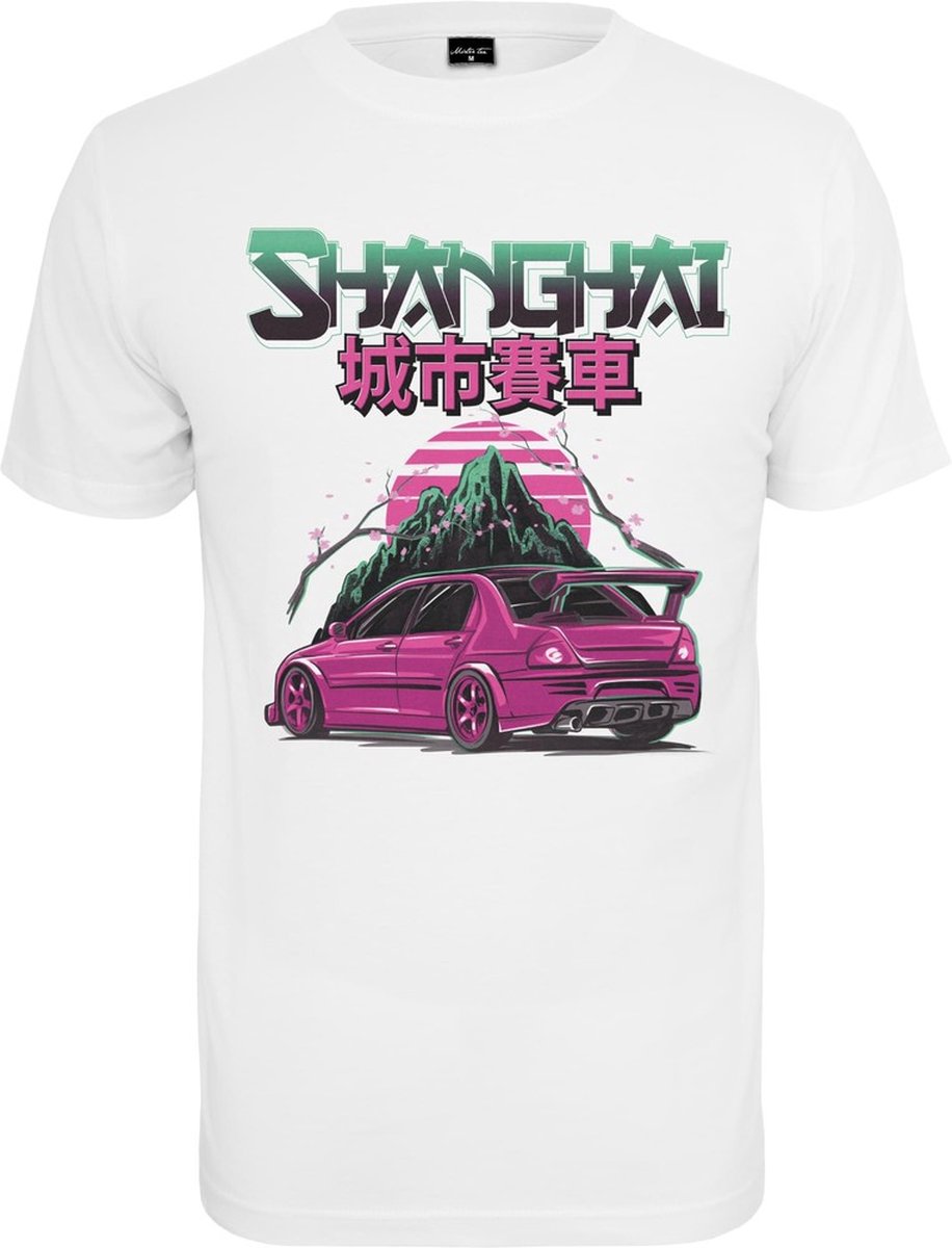 Mister Tee Shanghai Racing Heren T-shirt L Wit