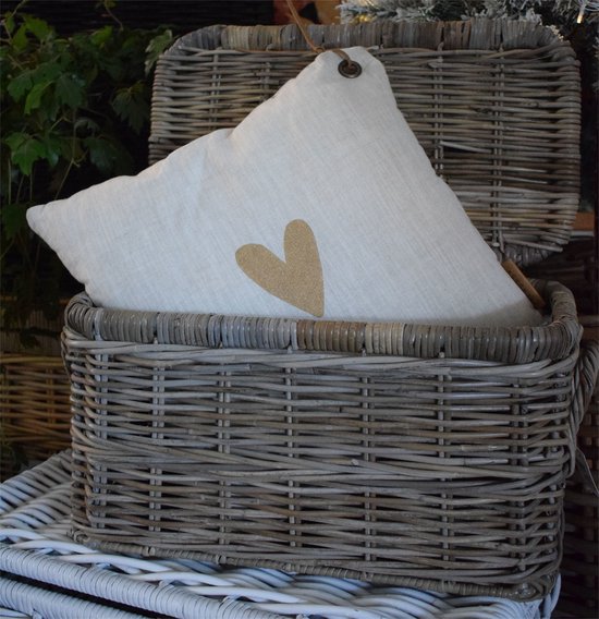 Couvercle de panier en osier - 62x34xH34 cm