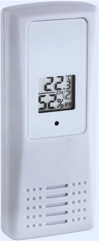 TFA Dostmann radiografische thermometer TRIO, 30.3062.10, voor 3-voudige temperatuurcontrole, max.-min.-waarden, temperatuuralarm, grijs, (L) 116 x ( B) 24 (64) x (H) 126 mm