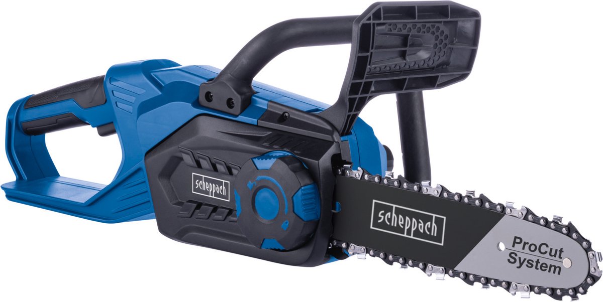 Scheppach Accu Kettingzaag C-CS254-X - 25,4cm/10" zaagblad - 20cm zaaglengte - zaagsnelheid 6 m/s - zonder accu & lader (20V IXES platform)