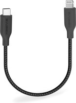 Korte Oplaadkabel geschikt voor Apple CarPlay en iPhone X, 11, 12, 13, 14 Oplader Kabel - Geschikt voor USB-C naar Lightning Kabel - 30 CM - Origineel Xssive