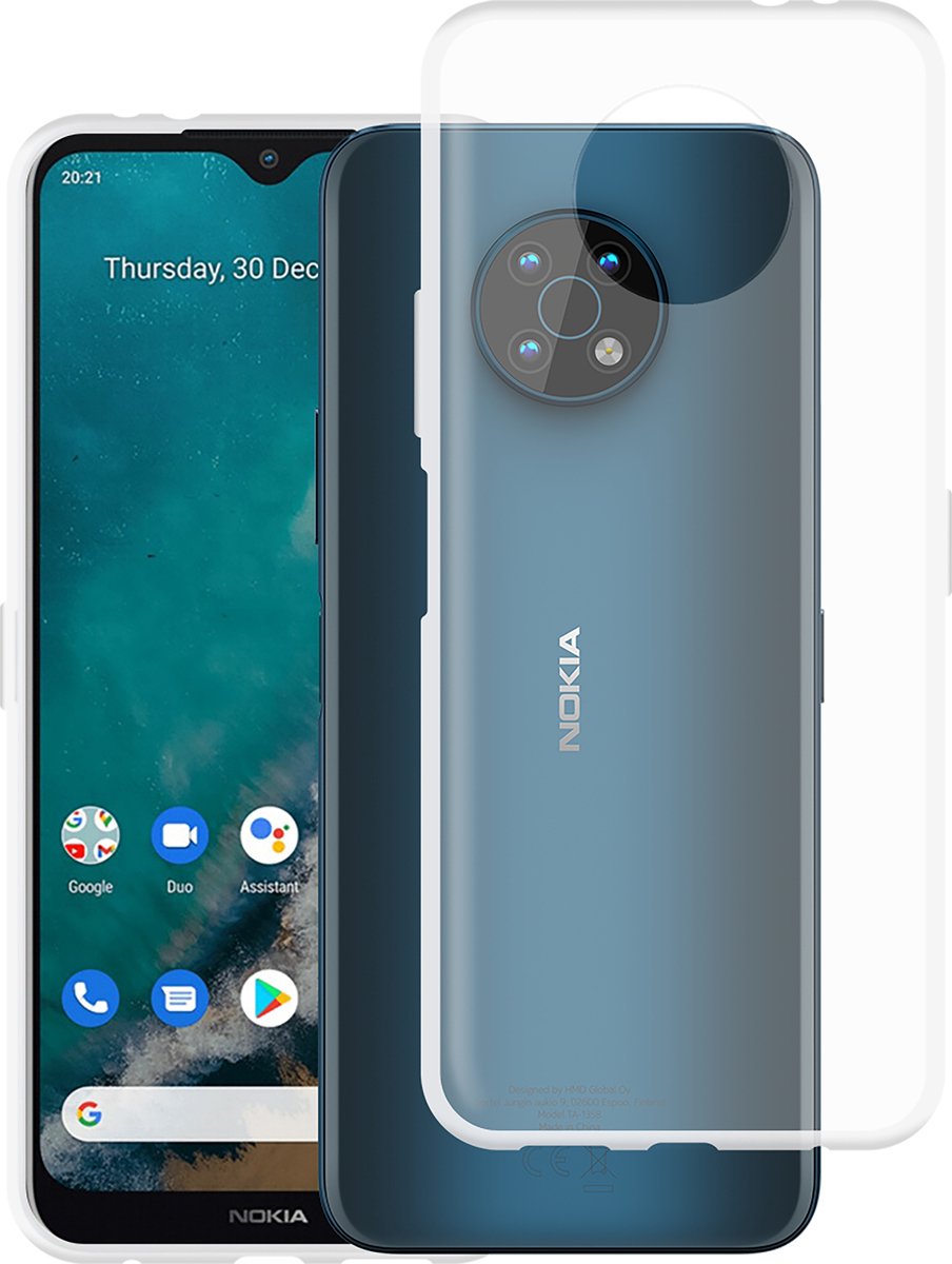 Cazy hoesje geschikt voor Nokia G50 Hoesje Siliconen - Flexibele Case - Transparant