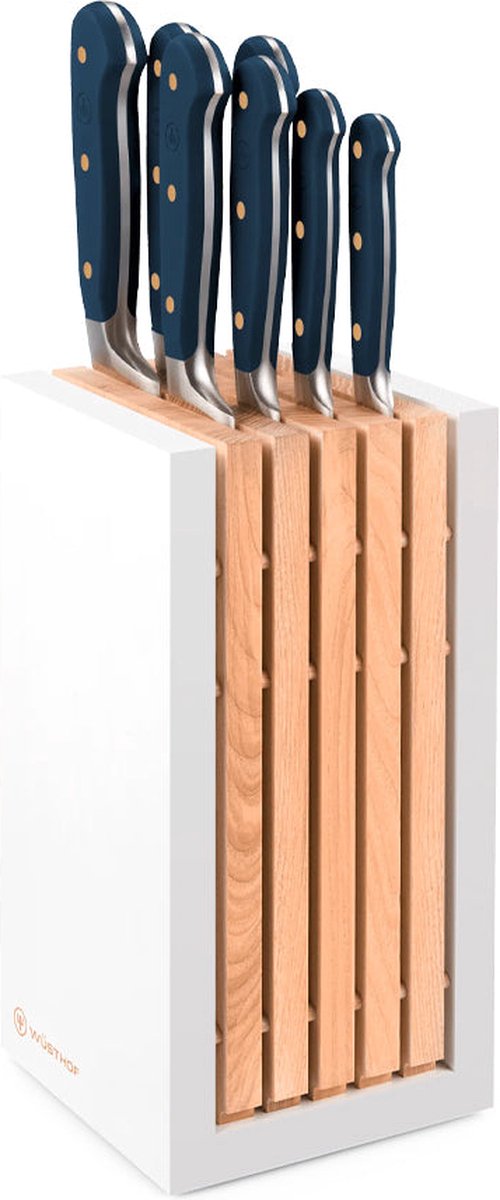 Wusthof - Classic Colour 7-delige messenset met blok Wild Blueberry