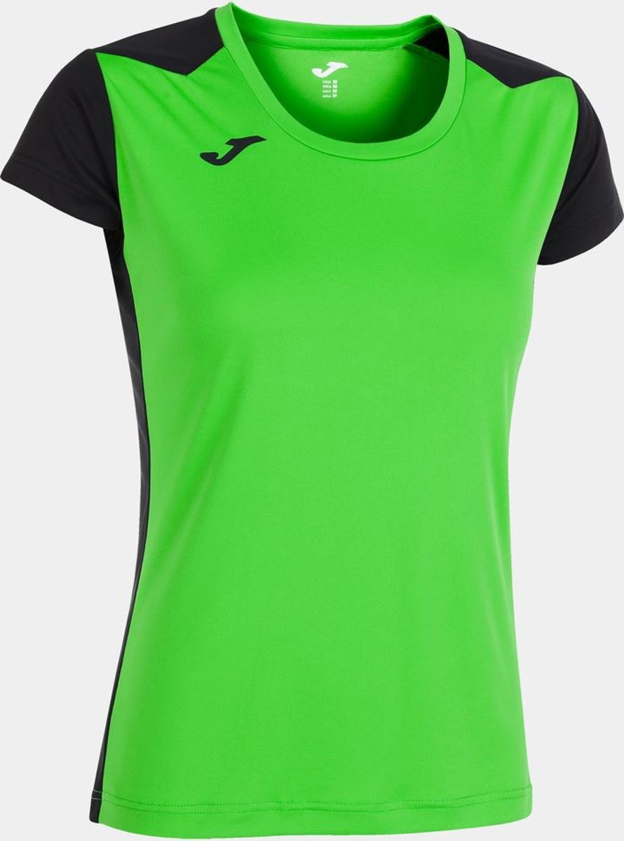 Joma Record Ii T-shirt Met Korte Mouwen Groen,Zwart L Vrouw