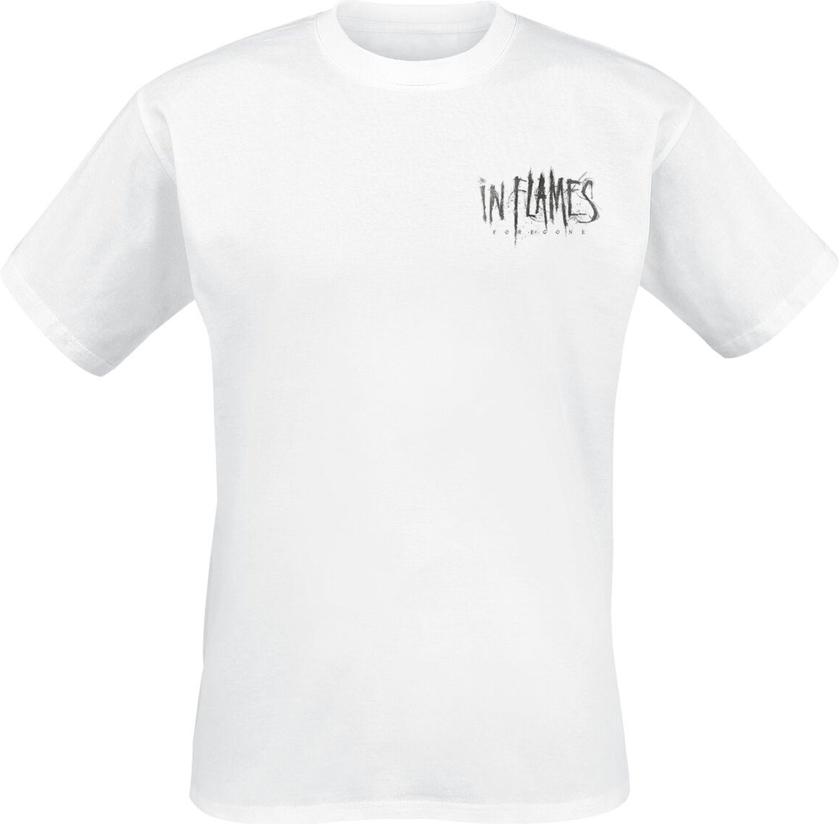 In Flames Foregone Distressed Logo Heren T-shirt - wit - S