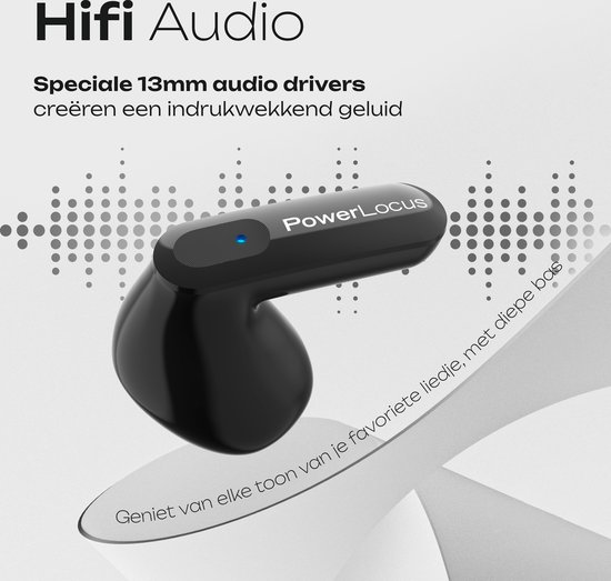 pocobob GO - draadloze oordopjes - semi in-ear - met ENC microfoon