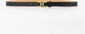 Ceinture Teatro - Eline Small - Classic Grain - Ceintures avec boucle - Zwart - Doré - Taille 95