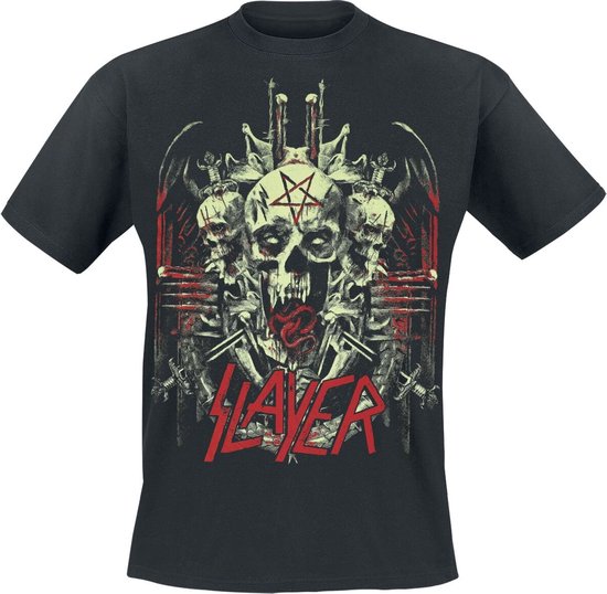 Slayer Demonic Glow Heren T-shirt - zwart - S
