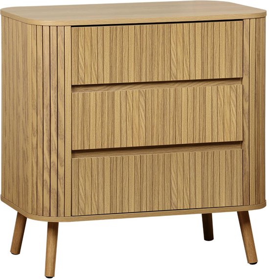Relaxdays Commode in industriële stijl, 8 laden, stof en metaal, houtlook, dressoir, grijs en bruin, polyester 40% staal, 20% vezelplaat, ca. 78,5 x 100 x 30 cm