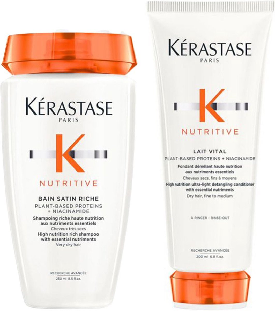 Kérastase Nutritive Bain Satin Riche 250ml + Lait Vital 200ml