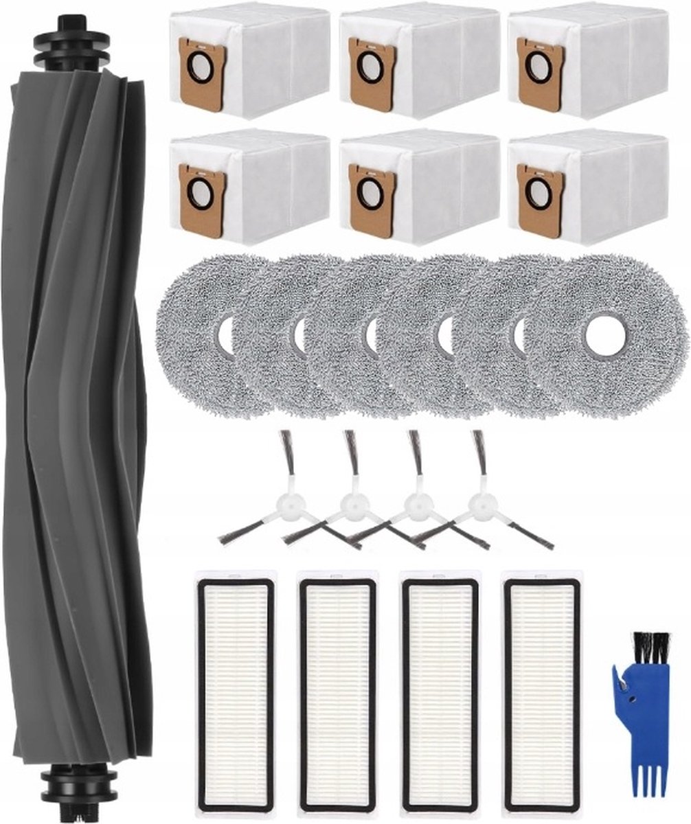 GROOT KIT met onderdelen compatibel met L10s - L10 Ultra - S10 - mop dweilen filters borstels zakken - Hoogwaardige vervanging voor: Dreame L10s - Accessoires - reserveonderdelen - 22 onderdelen - hier is alles!