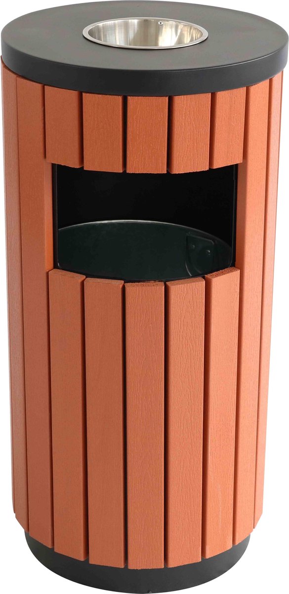 Goedkoopste Oviala - Buitenafvalbak met asbak - 29 L