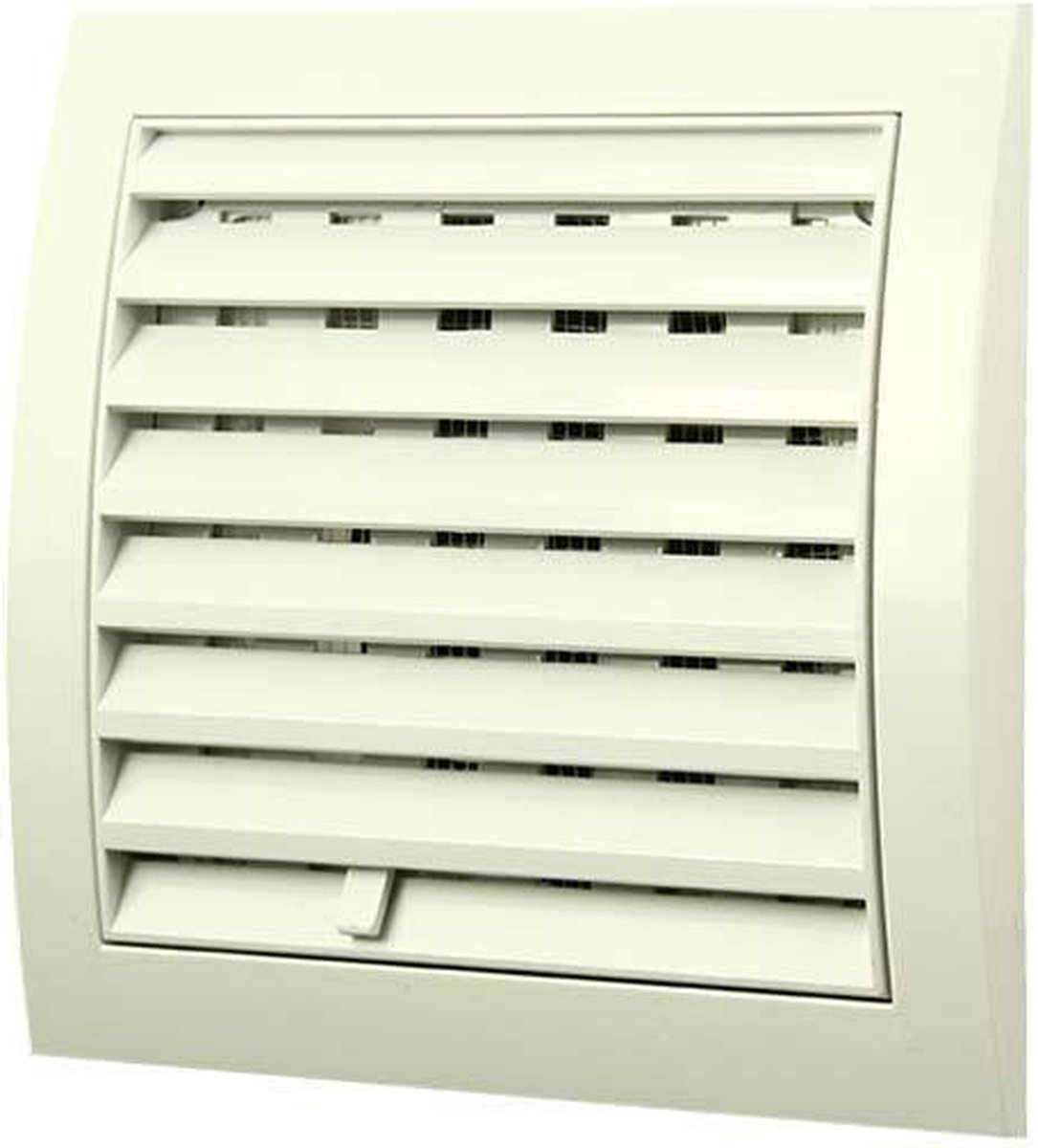 Muurrooster regelbaar 150x150 diameter: 100 wit - ND10R