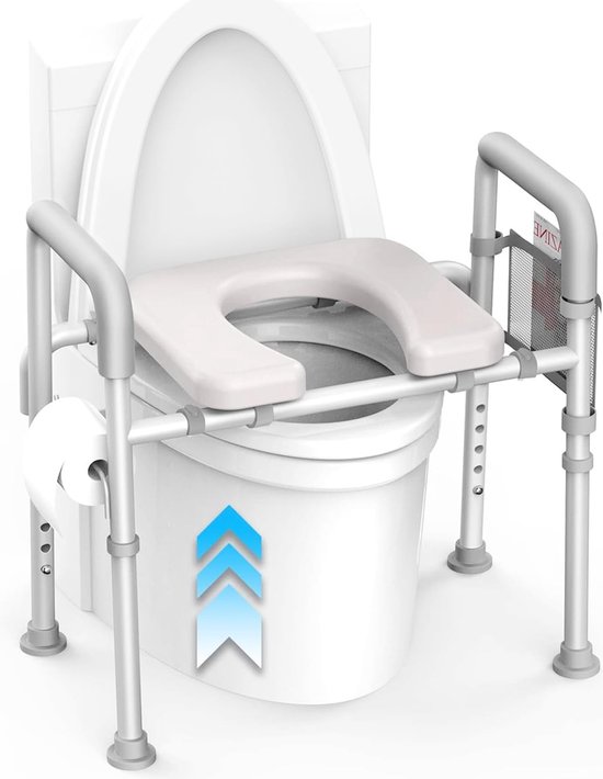 My-Loo toiletverhoger vaste montage - 2 cm met armsteunen