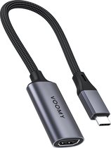 Bol.com Voomy USB C naar HDMI Adapter - 4K 60hz - Gevlochten Kabel - Thunderbolt 3 - Space Grey aanbieding