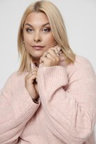 Only Carmakoma CARJEANETT LIFE L/S RIB ROLLNECK KNT MAAT M 46/48