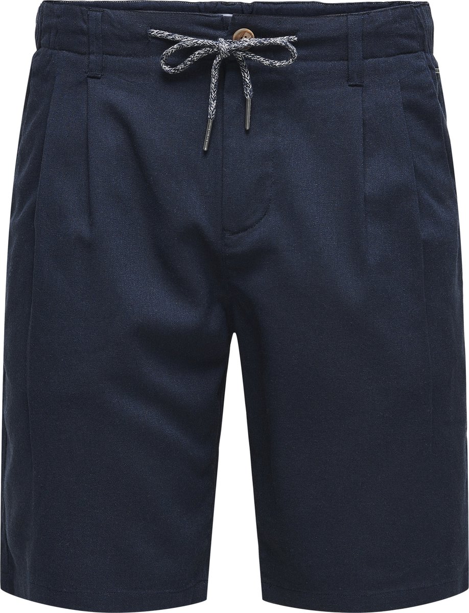 ONLY&SONS - ONSLEO LINEN MIX 0048 SHORTS - Heren - Bermuda shorts