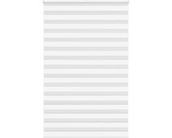 vidaXL - Zebra - rolgordijn - 145x200 - cm - stofbreedte - 140,9cm - polyester - wit