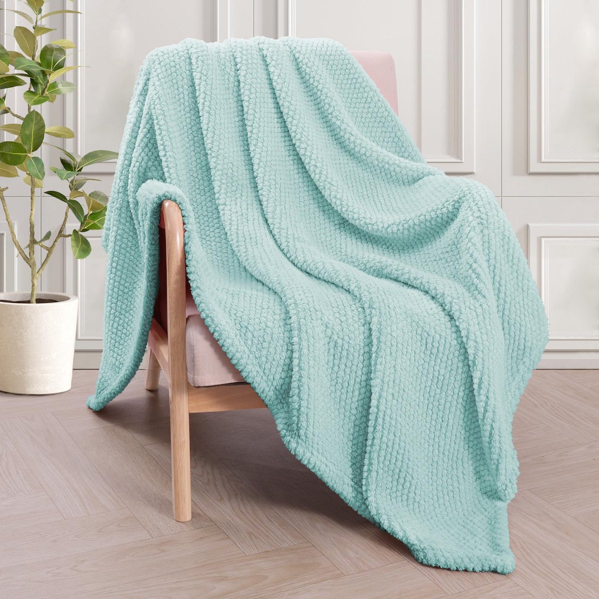 JGS ® Zachte en Warme Flanellen Knuffeldeken voor Bank en Bed in Verschillende Kleuren en Maten
