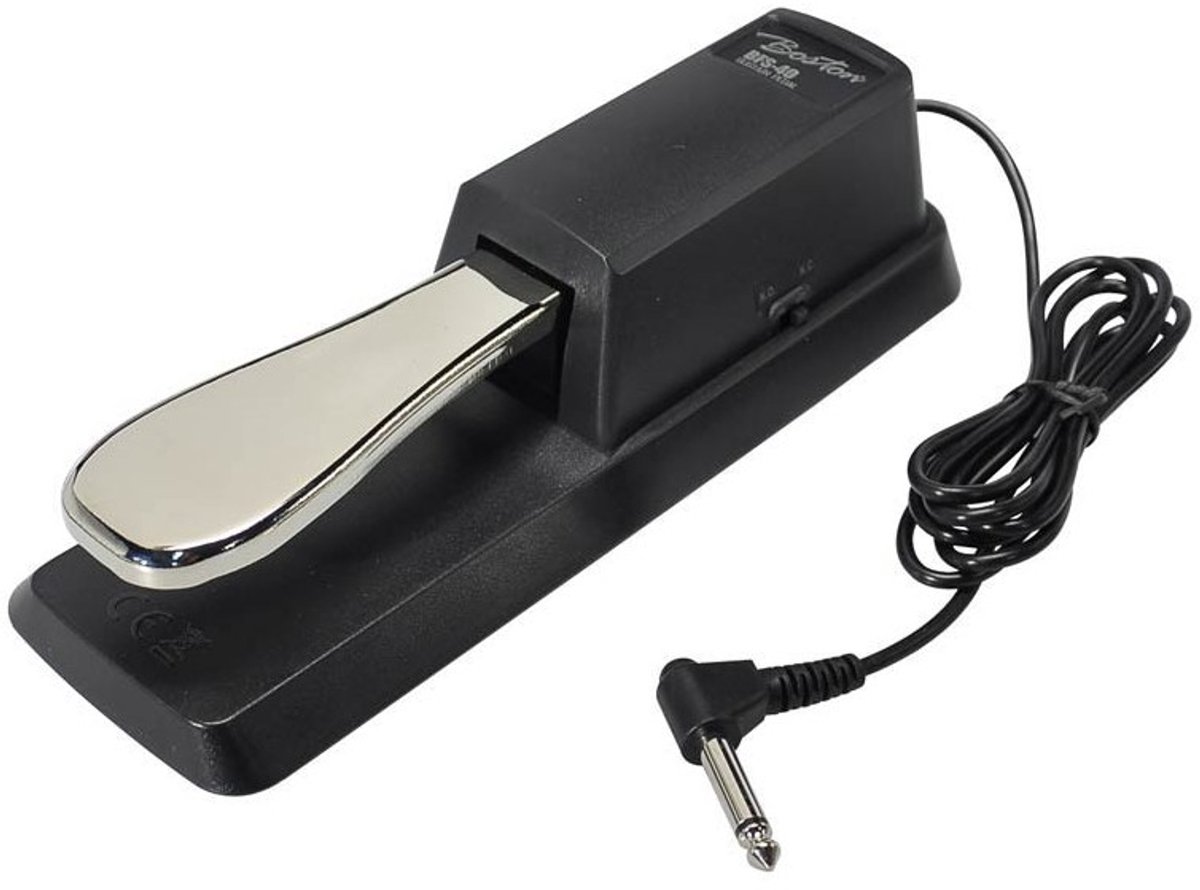 Sustain pedaal - Boston BFS-40 - Metaal - Deluxe - Schakelbare polariteit - Jack - Digitale piano
