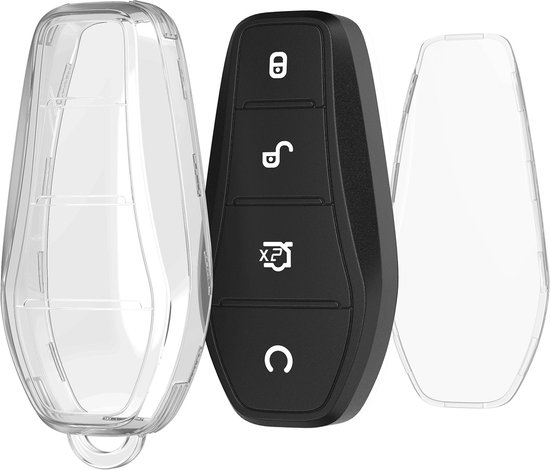 Kwnobile Autoschlüssel Hülle Für BYD Atto 3/Sealion/Han - Nubuklederoptik Grau