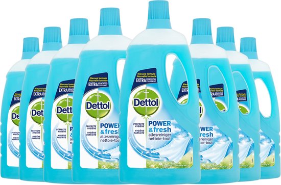 Dettol Allesreiniger - Katoenfris - 8 x 1 Liter - Voordeelverpakking