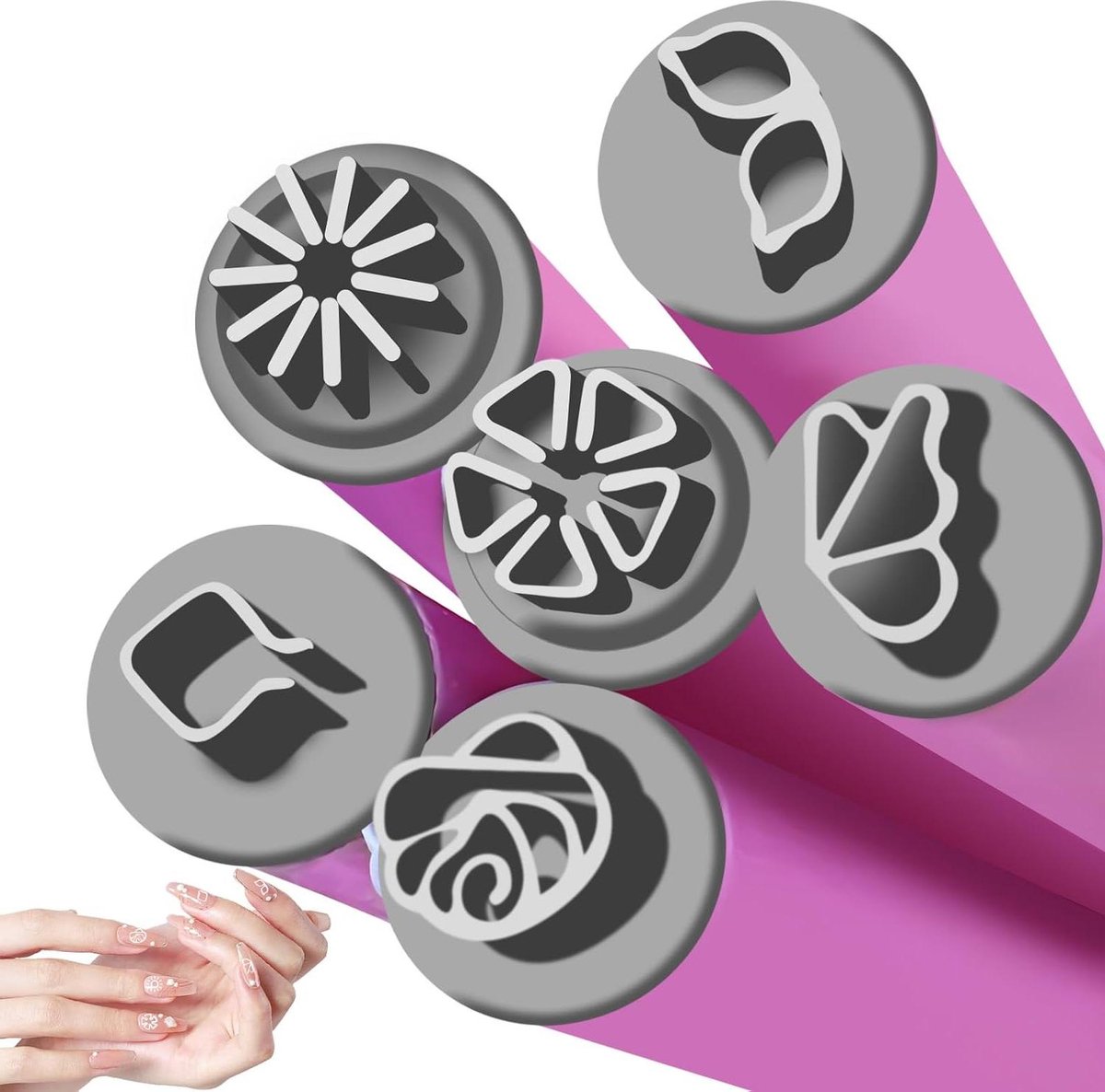 Goedkoopste 6 Pcs Nail Art Stamp Pen - Nail Printer Art Tools - Girls Ladies Nail Stamp Pen Set - Geschikt voor DIY Nail Art Design - Nail Art Supplies