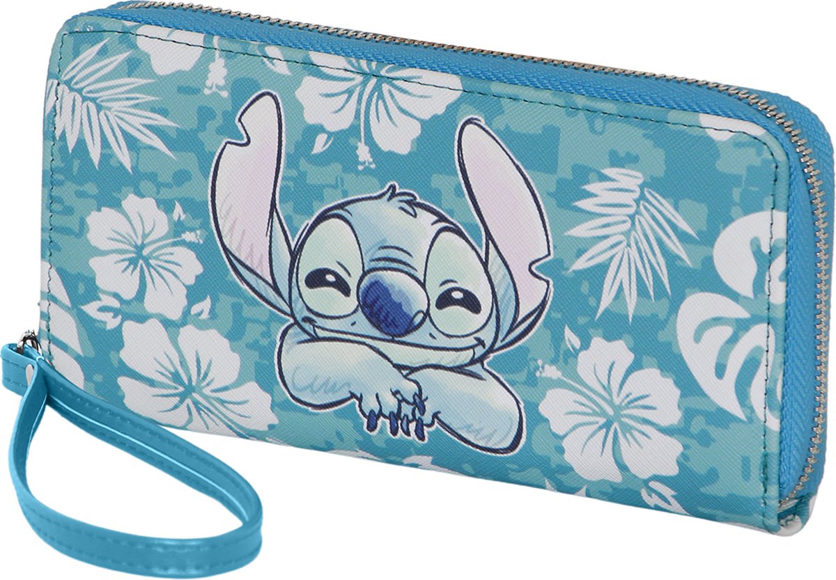 Karactermania - Lilo en Stitch - Essential Portemonnee - Lilo en Stitch Aloha - Blauw - Disney